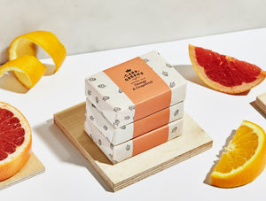Orange & Grapefruit Vegan Natural Soap - Triple Pack