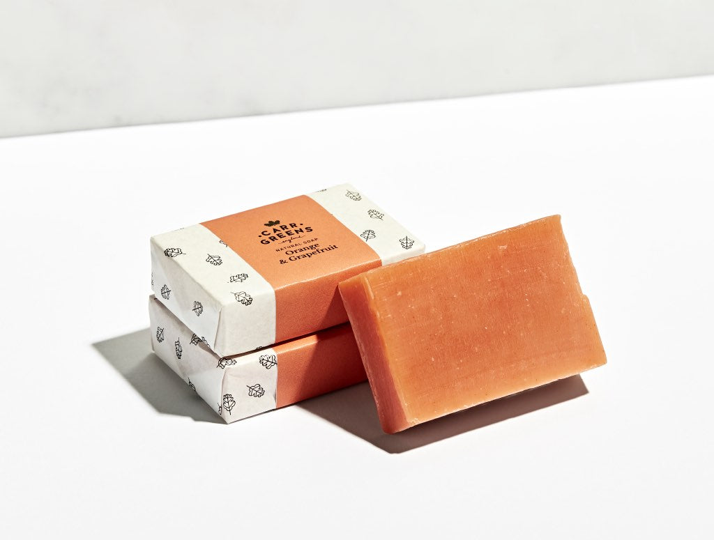 Orange & Grapefruit Vegan Natural Soap - Triple Pack